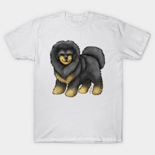 Dog - Tibetan Mastiff - Black and Tan T-Shirt